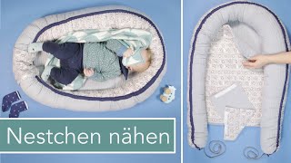 Baby Nestchen nähen Eulennestchen [upl. by Simara]