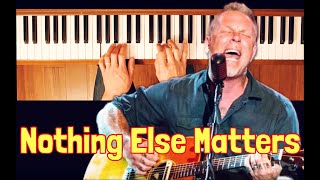 Nothing Else Matters Metallica Piano Tutorial Intermediate [upl. by Bellda]