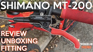 Shimano MT 200 Hydraulic Brake Review Unboxing And Fitting  Carrera Hellcat [upl. by Shermy]