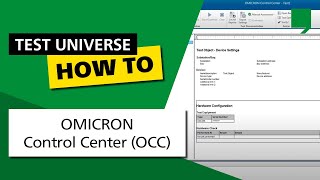 OMICRON Control Center OCC [upl. by Rosenblast968]