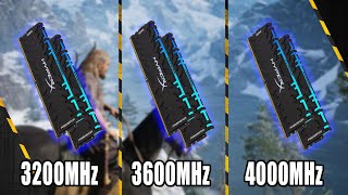 3200 vs 3600 vs 4000MHz RAM Ryzen 5 5600X RAM Speed Comparison in Gaming [upl. by Averir]