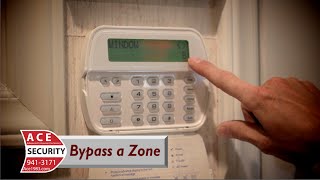 Alarm Panel Help  Bypassing a Zone [upl. by Yliah]