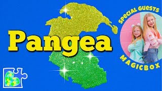 MAP of PANGEA  Plate Tectonics  Pangea Breaking Apart Animation [upl. by Cristian]