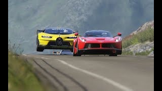 Bugatti Vision GT vs Super Cars at Highlands [upl. by Yvon]