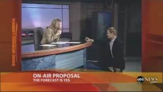 Weatherman proposes to news anchor Live on the air [upl. by Junina582]