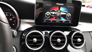 How to use car THERMATIC Overview of climate control systems Mercedes Benz C180 Coupe DIY [upl. by Nosrettap]