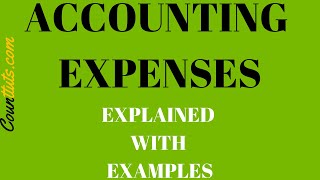 Accounting Expenses  Explained with Examples [upl. by Leor]