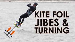 Kite Foil Jibes Gybes amp hydrofoil turning principles PART 1 [upl. by Milak]