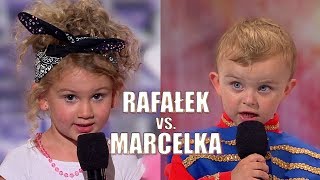 Rafałek vs Marcelka Najmłodsi uczestnicy programu Mam Talent [upl. by Ingles728]