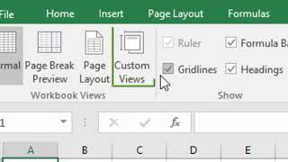 Removing custom views in Excel [upl. by Egiarc]