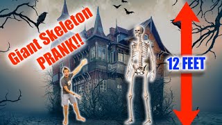 GIANT Skeleton PRANK [upl. by Hamilton559]