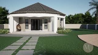 2 Bedroom Rondavel House Plan MYP R003 1S [upl. by Assiar]