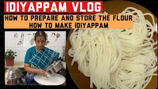 Idiyappam  Preparation amp storage of idiyappam flour  Making of idiyappam by Revathy Shanmugam [upl. by Naira]