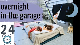 OVERNIGHT IN THE GARAGE CHALLENGE  SISTER FOREVER [upl. by Hnahym]