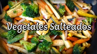 Como hacer VEGETALES SALTEADOS muy ricos video 24 [upl. by Malvia]