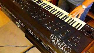 Oberheim OBXa Analog Synthesizer 1980 single sound demo [upl. by Cheston]