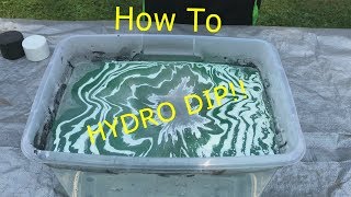 How to HYDRO DIP ANYTHING using SPRAY PAINT [upl. by Sokram489]