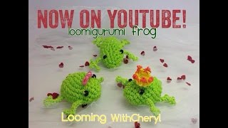 Rainbow Loom Frog  Loomigurumi  Amigurumi Hook Only Лумигуруми [upl. by Tamiko]