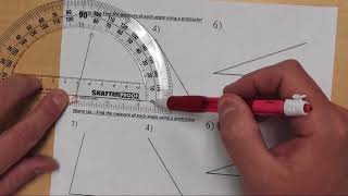 Measuring Angles Using A Protractor [upl. by Elfrieda]