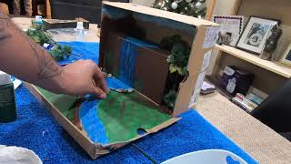 Rainforest Diorama school project how to [upl. by Aibos]