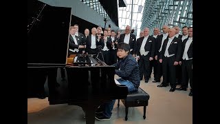 Nobuyuki Tsujii in Iceland 1  A surprise welcome at the Harpa [upl. by Feilak]