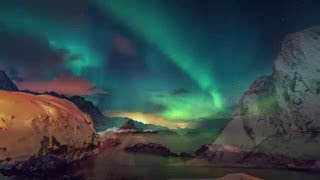 Aurora Borealis Timelapse in 4K  Lofoten  Northern Lights in Norway [upl. by Eoin]