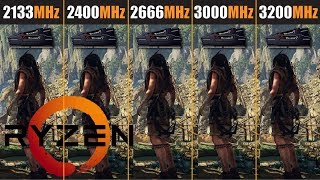 Ryzen vs RAM 2133 vs 2400 vs 2666 vs 3000 vs 3200MHz [upl. by Dreyer]