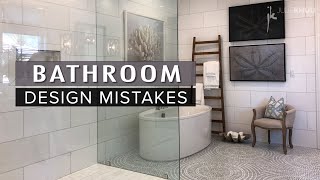 COMMON INTERIOR DESIGN MISTAKES  How to Fix Them  BATHROOM Dos and Donts [upl. by Ecinuahs]