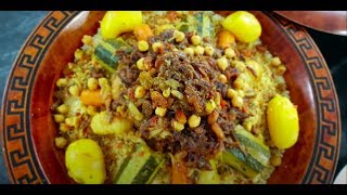 Recette De Couscous Marocain Aux Légumes [upl. by Notsreik]