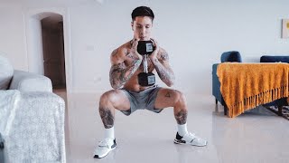 BEST HOME Leg Workout  Dumbbells Only [upl. by Hilario274]