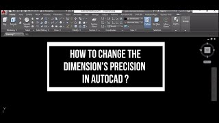 HOW TO CHANGE DIMENSIONS PRECISION IN AUTOCAD [upl. by Kinnie]