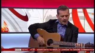 Colonel Chris Hadfield  Space Oddity live amp unplugged on BBC News 24 121213 [upl. by Morris]