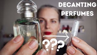 HOW TO DECANT PERFUME and remove rollerballs I TheTopNote perfumedecant [upl. by Emilio]