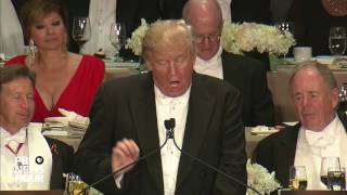 Watch full Al Smith dinner speeches from Trump Clinton [upl. by Naerda187]