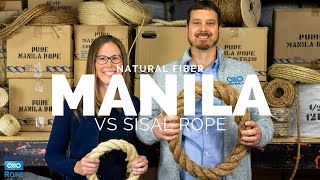 Manila Rope vs Sisal [upl. by Innavoij]