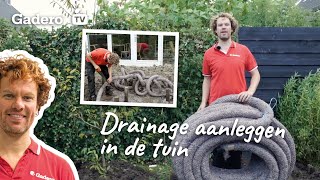 35 Drainage aanleggen in de tuin [upl. by Novanod]