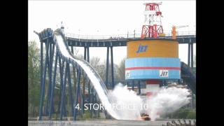 TOP ten rides at drayton manor [upl. by Faustina]