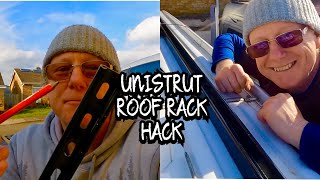 Unistrut Roof Rack Hack VW Sprinter Campervan conversion [upl. by Airetnahs]