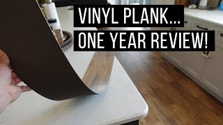 Vinyl Plank Flooring  Review After One Year in Our Home [upl. by Odnalro27]