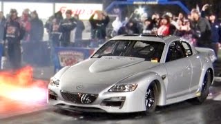 TRIPLE Turbo 1600hp Mazda RX8 [upl. by Ovatsug]