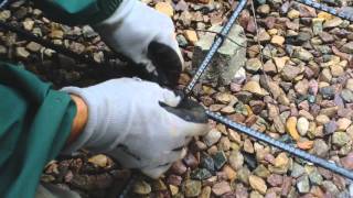 DIY Concrete Rebar Wire Tying [upl. by Annohsat]