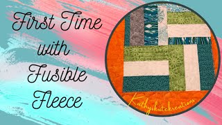 Where and how to use fusible fleece Heres one way [upl. by Latsyrcal]