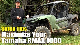 Yamaha Wolverine RMAX 1000 RSpec XTR and LE Setup Tips to Maximize Performance [upl. by Ayanahs]