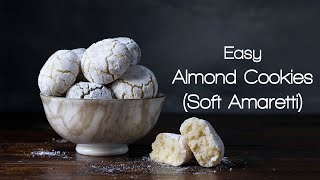 Italian almond cookies amaretti  3 ways [upl. by Epoillac]