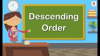 Descending Order  Mathematics Grade 1  Periwinkle [upl. by Loughlin585]