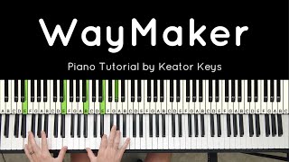 Way Maker  Piano Tutorial  Sheet Music [upl. by Novad]