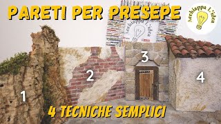 Come fare le pareti per presepe 👷 4 tutorial in 1 [upl. by Ecilahc]