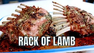 Rack of Lamb with an Awesome Garlic Herb Marinade [upl. by Ahsal]