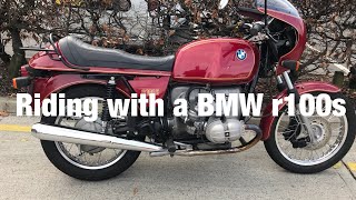 Riding with the BMW r100s [upl. by Ayotol]