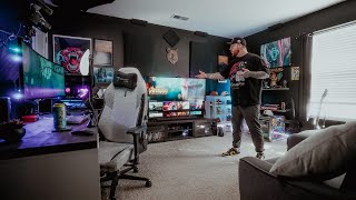 My DREAM Gaming Setup  Stream Room Tour [upl. by Hawkins]